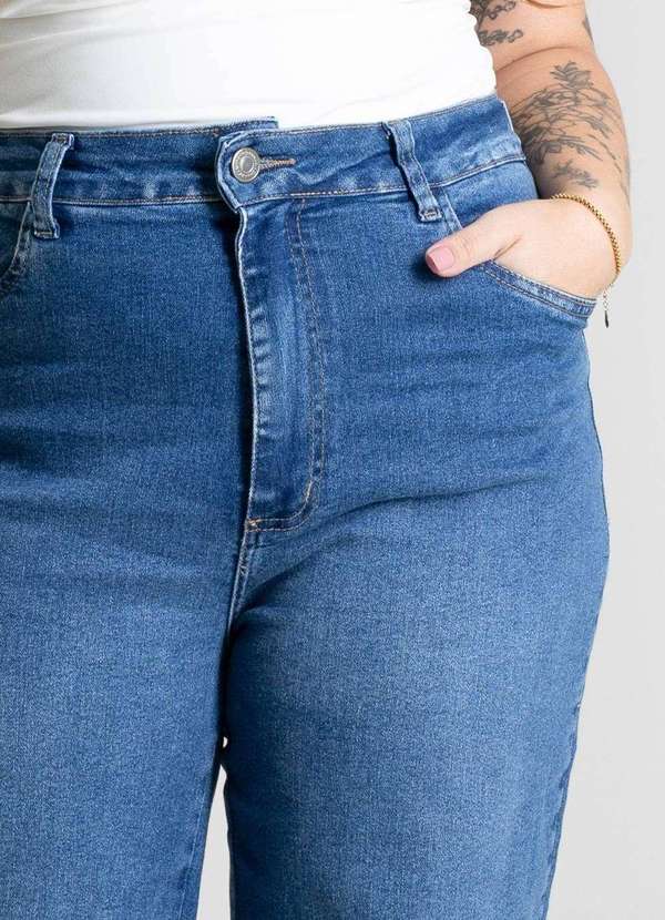 Sawary - Calça Jeans Sawary Plus Size Wide Leg - 280843 Azul 5