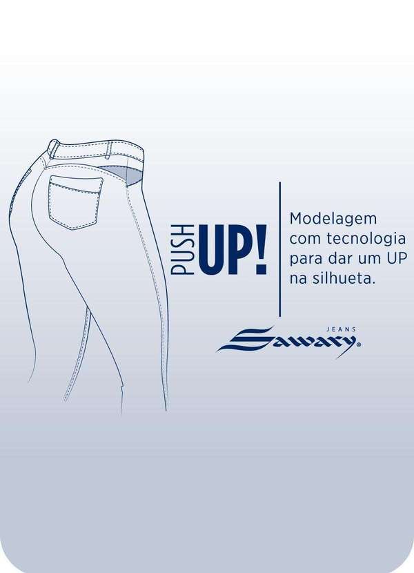 Sawary Jeans Calça Jeans Push Up Cigarrete com Rasgos Sawary 