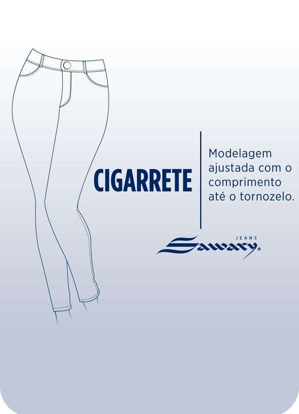 Sawary - Calça Jeans Sawary Push Up - 279182 Azul 7