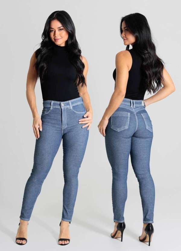 Sawary - Calça Jeans Sawary Push Up - 280533 Azul 6