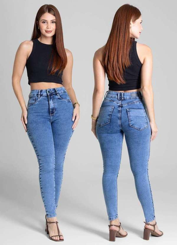 Sawary - Calça Jeans Sawary Push Up - 281343 Azul 6