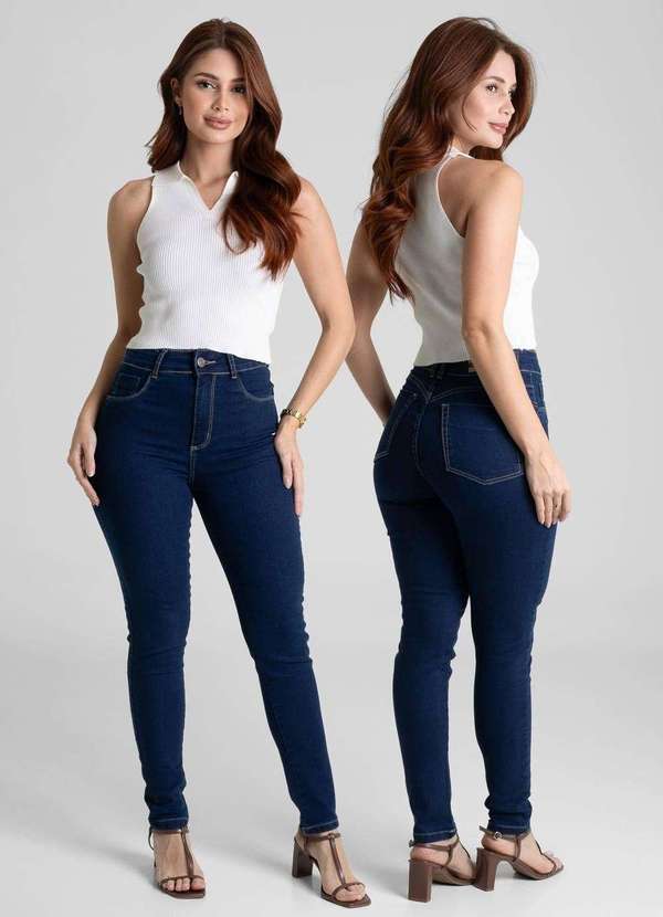 Sawary - Calça Jeans Sawary Push Up - 281540 Azul 6