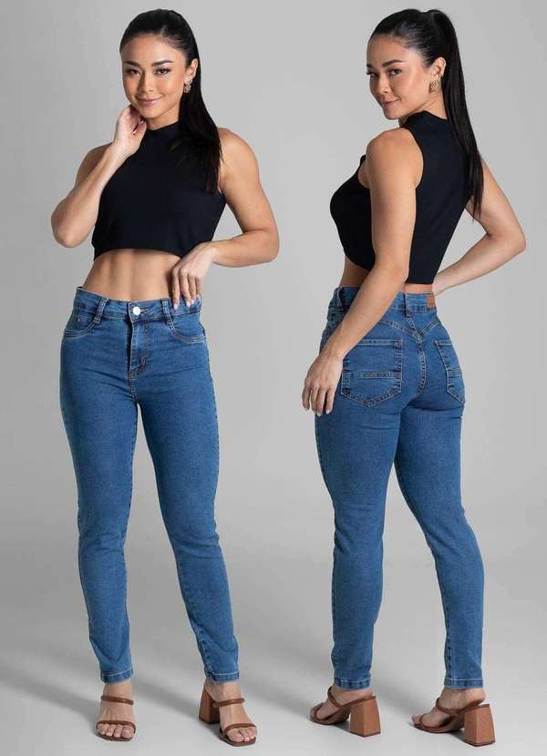 Sawary - Calça Jeans Sawary Push Up - 281663 Azul 6
