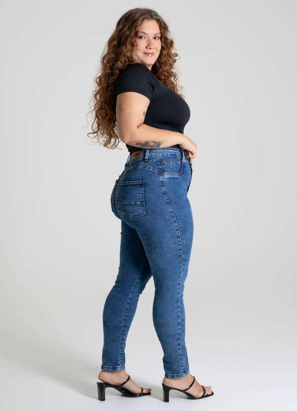 Sawary - Calça Jeans Sawary Push Up  Plus Size - 279960 Azul 3