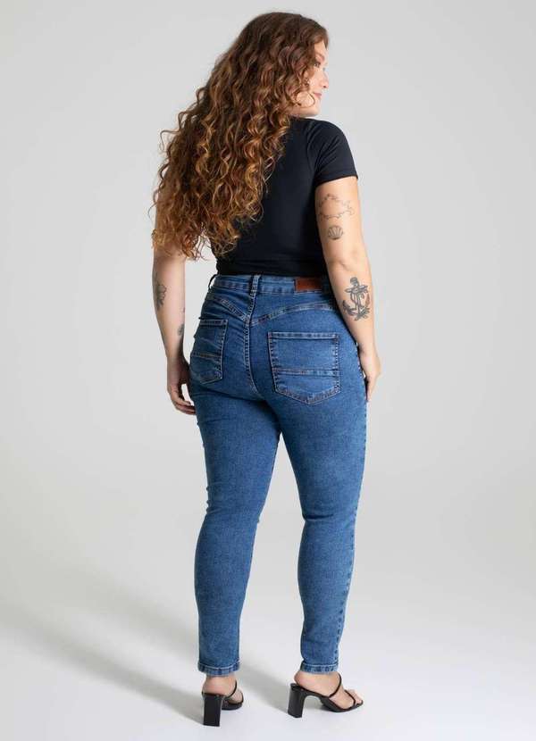 Sawary - Calça Jeans Sawary Push Up  Plus Size - 279960 Azul 4