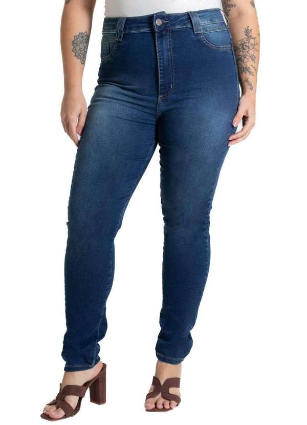 Sawary - Calça Jeans Sawary Push Up Plus Size - 280784 Azul