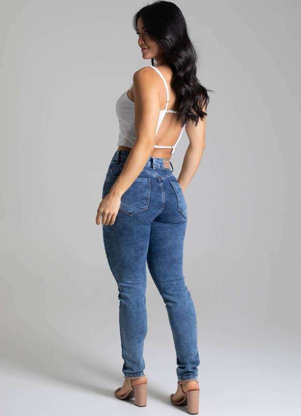 Sawary - Calça Jeans Sawary Push Up Azul 4