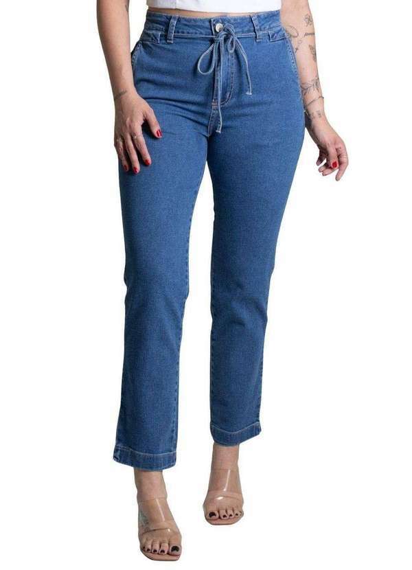 Sawary - Calça Jeans Sawary Reta - 277724 Azul
