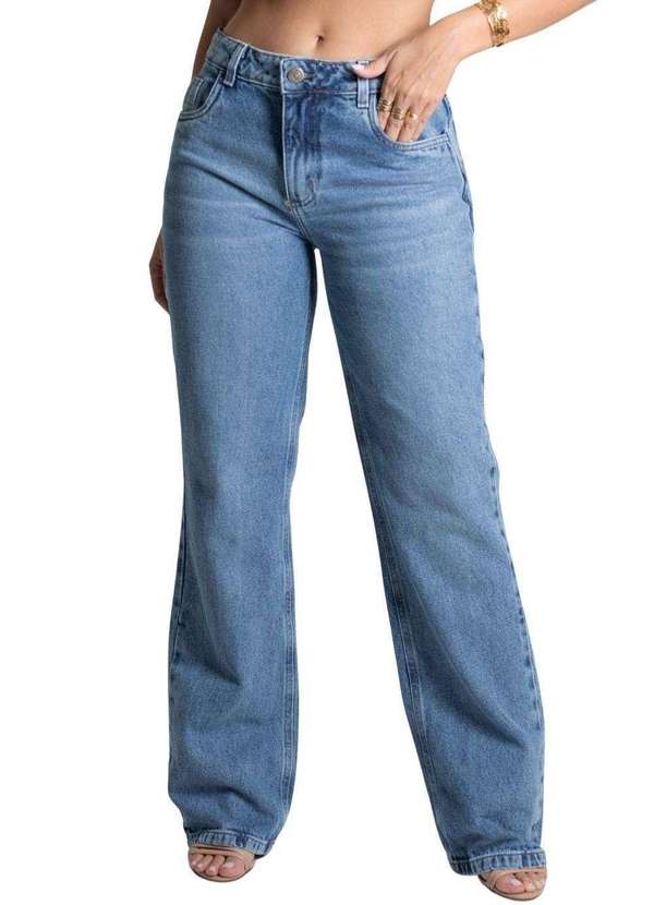 Sawary - Calça Jeans Sawary Reta - 277772 Azul