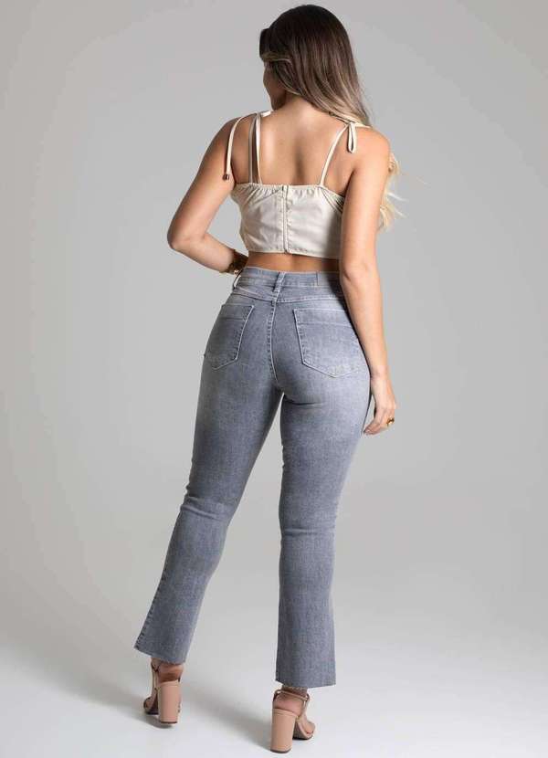 Sawary - Calça Jeans Sawary Reta - 277943 Cinza 4