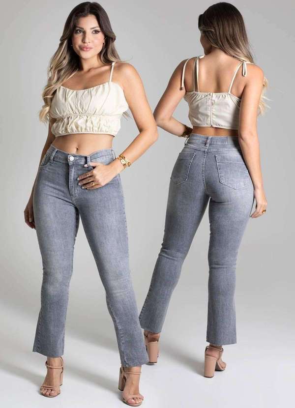 Sawary - Calça Jeans Sawary Reta - 277943 Cinza 6