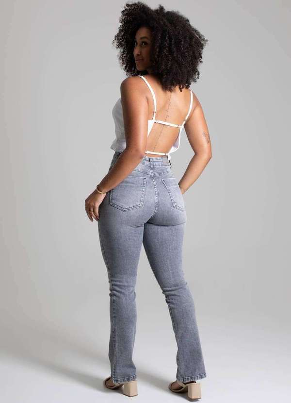 Sawary - Calça Jeans Sawary Reta - 278082 Cinza 4