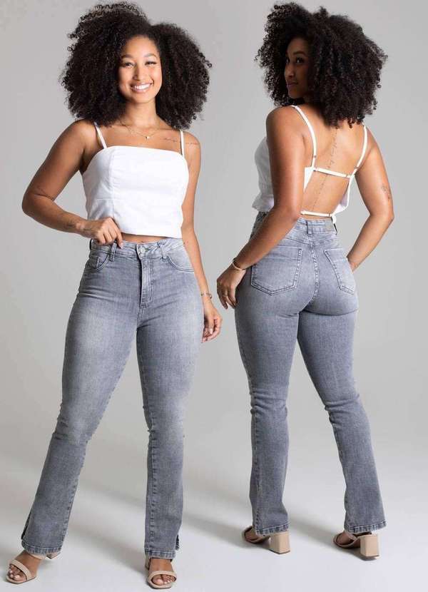 Sawary - Calça Jeans Sawary Reta - 278082 Cinza 6