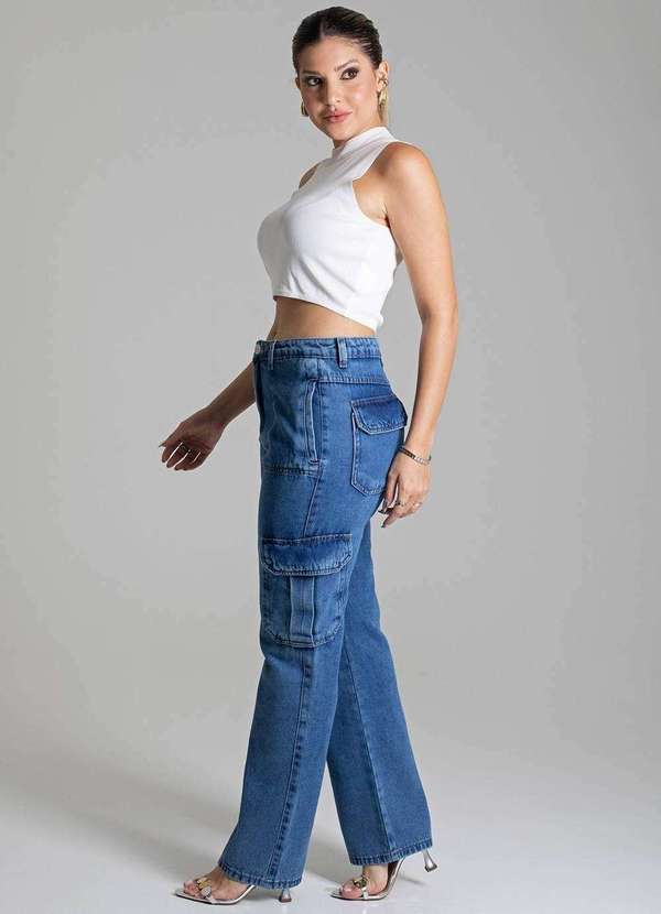 Sawary - Calça Jeans Sawary Reta - 278179 Azul 3