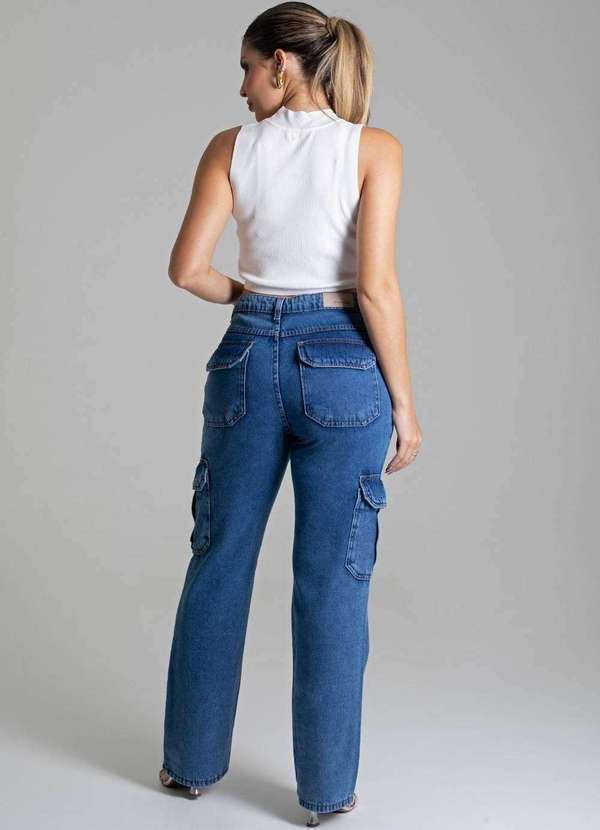 Sawary - Calça Jeans Sawary Reta - 278179 Azul 4