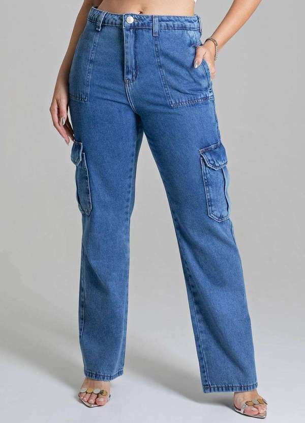 Sawary - Calça Jeans Sawary Reta - 278179 Azul 5