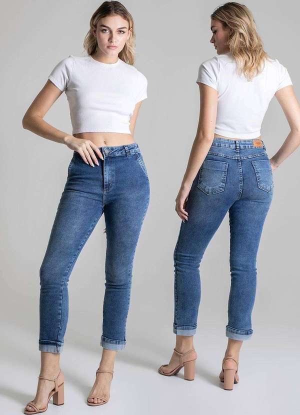 Sawary - Calça Jeans Sawary Reta - 278407 Azul 6