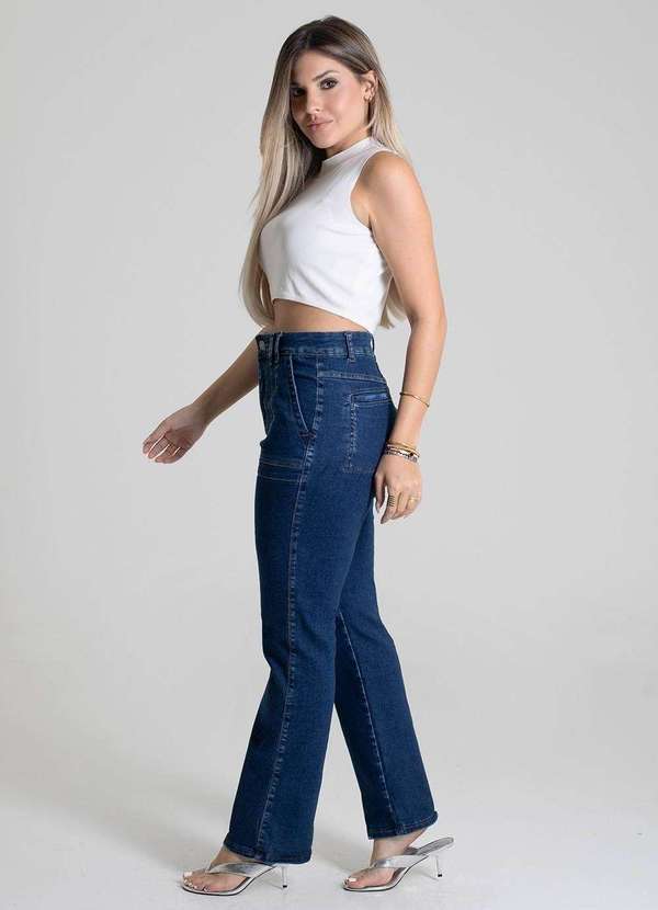 Sawary - Calça Jeans Sawary Reta - 278643 Azul 3