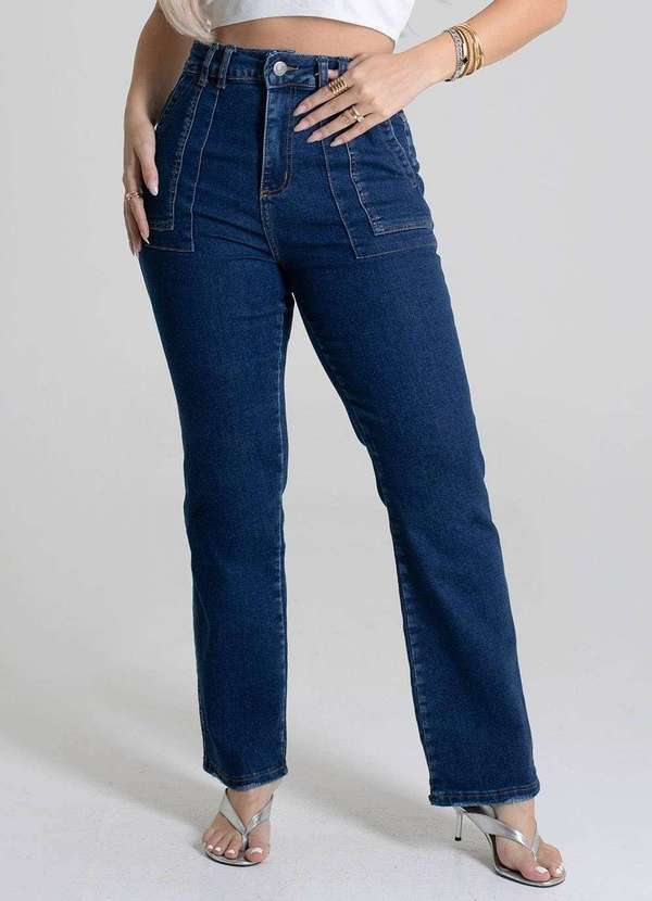 Sawary - Calça Jeans Sawary Reta - 278643 Azul 5