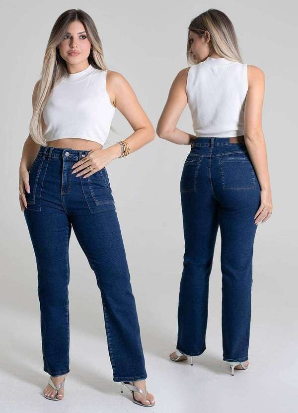 Sawary - Calça Jeans Sawary Reta - 278643 Azul 6