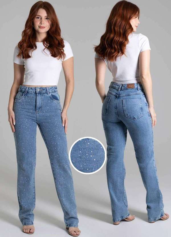 Sawary - Calça Jeans Sawary Reta - 278783 Azul 8
