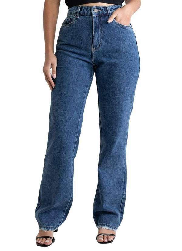 Sawary - Calça Jeans Sawary Reta - 279016 Azul