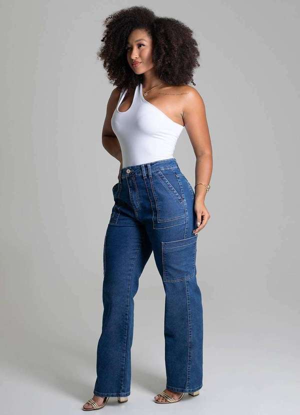 Sawary - Calça Jeans Sawary Reta - 279025 Azul 3