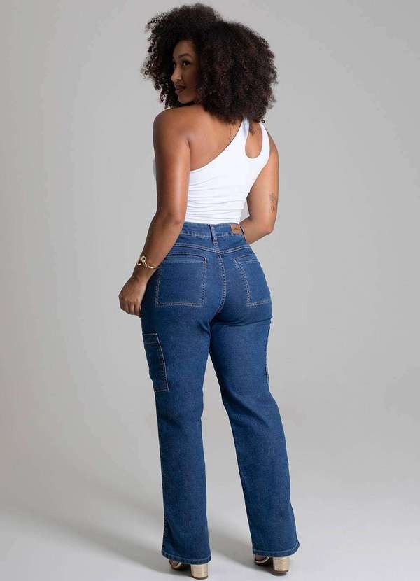Sawary - Calça Jeans Sawary Reta - 279025 Azul 4