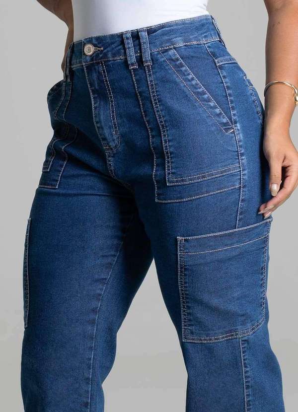 Sawary - Calça Jeans Sawary Reta - 279025 Azul 5