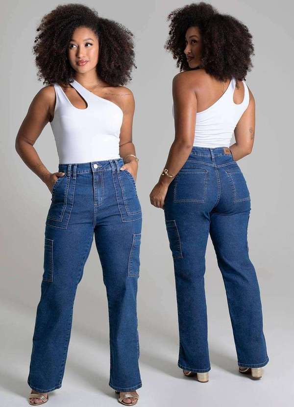 Sawary - Calça Jeans Sawary Reta - 279025 Azul 6