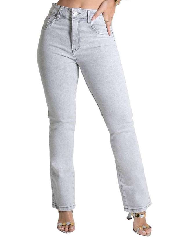 Sawary - Calça Jeans Sawary Reta - 279105 Cinza