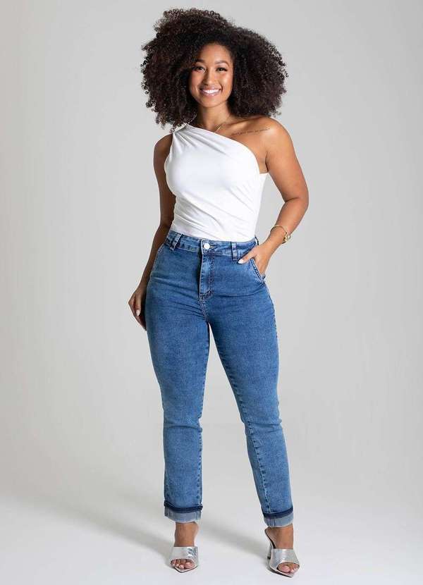 Sawary - Calça Jeans Sawary Reta - 279117 Azul 2