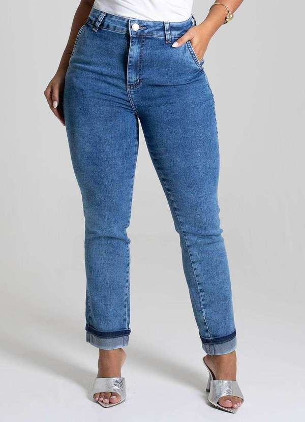 Sawary - Calça Jeans Sawary Reta - 279117 Azul 5