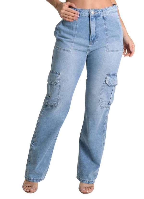 Sawary - Calça Jeans Sawary Reta - 279598 Azul