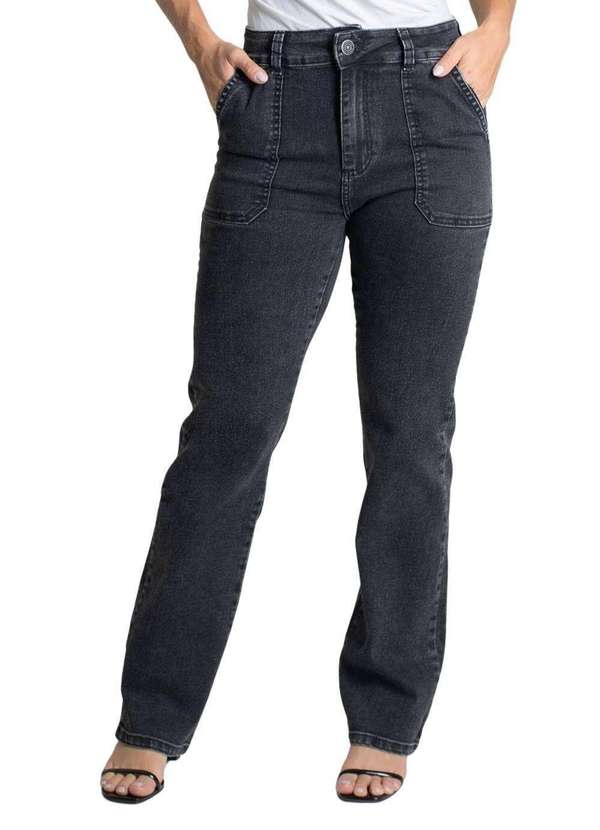 Sawary - Calça Jeans Sawary Reta - 279611 Preto
