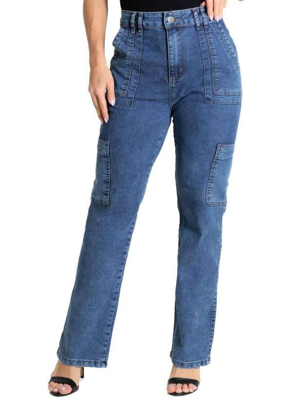 Sawary - Calça Jeans Sawary Reta - 279830 Azul