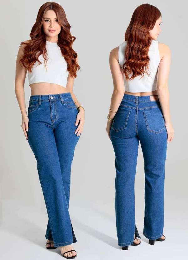 Sawary - Calça Jeans Sawary Reta - 279923 Azul 6