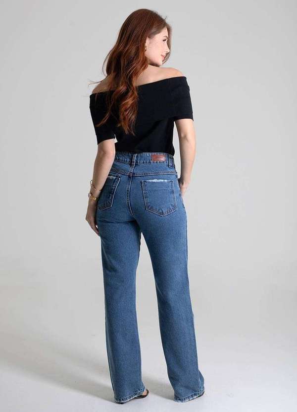 Sawary - Calça Jeans Sawary Reta - 279938 Azul 4