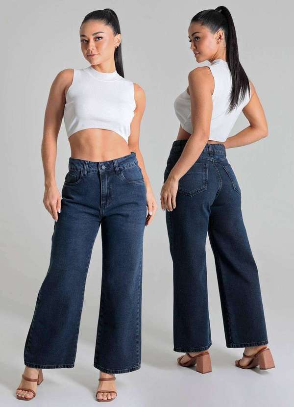 Sawary - Calça Jeans Sawary Reta - 279971 Azul 6