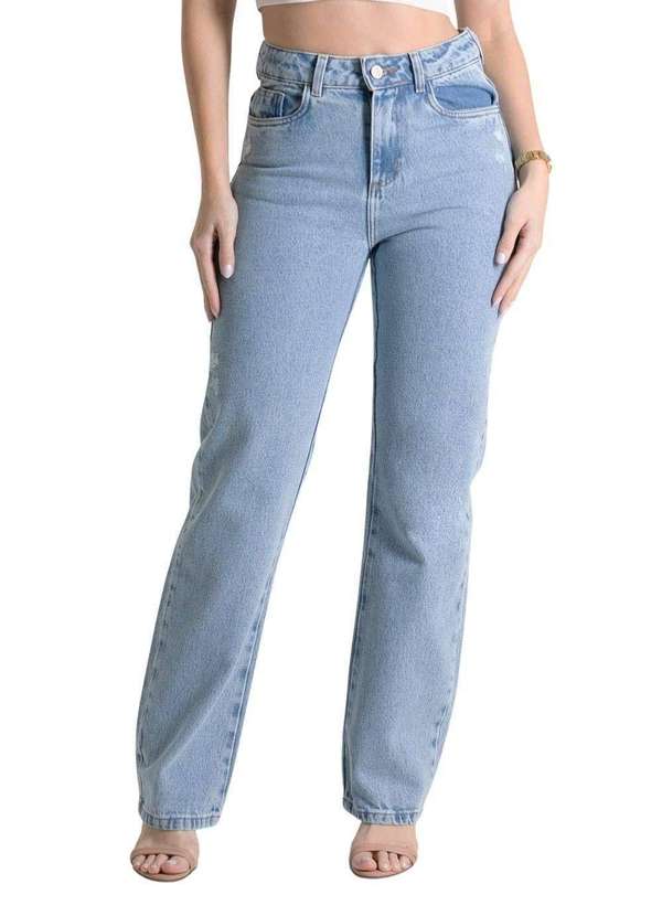 Sawary - Calça Jeans Sawary Reta - 280013 Azul