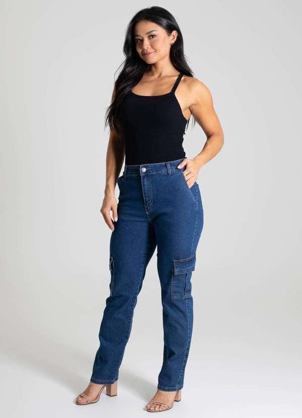 Sawary - Calça Jeans Sawary Reta - 280072 Azul 2