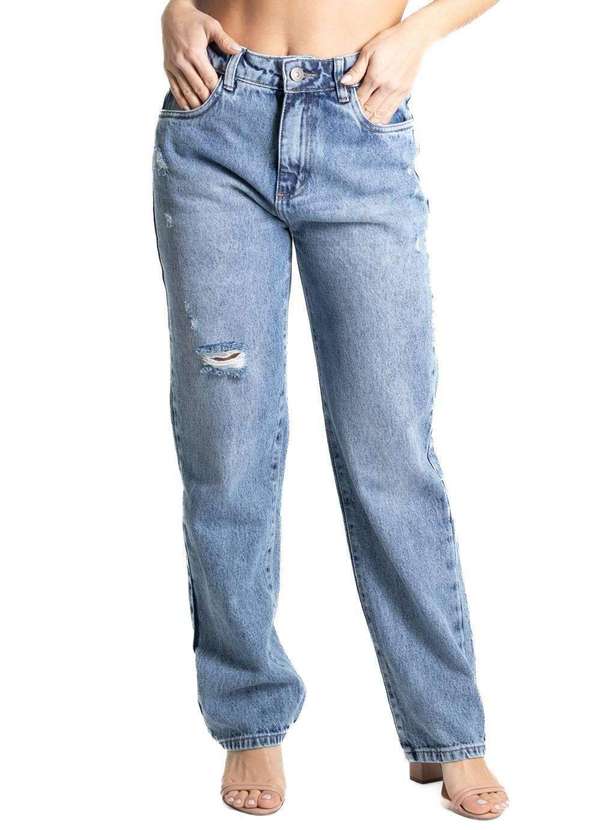 Sawary - Calça Jeans Sawary Reta - 280394 Azul
