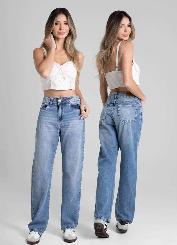 Sawary - Calça Jeans Sawary Reta - 280398 Azul 6