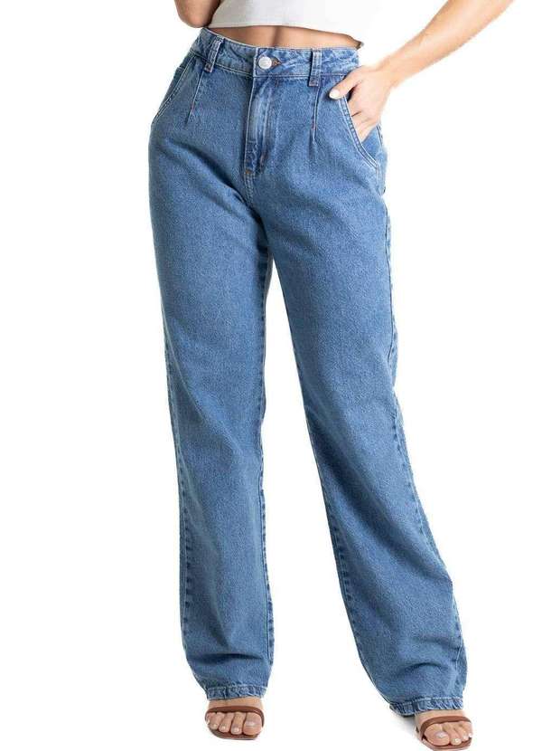Sawary - Calça Jeans Sawary Reta - 280450 Azul