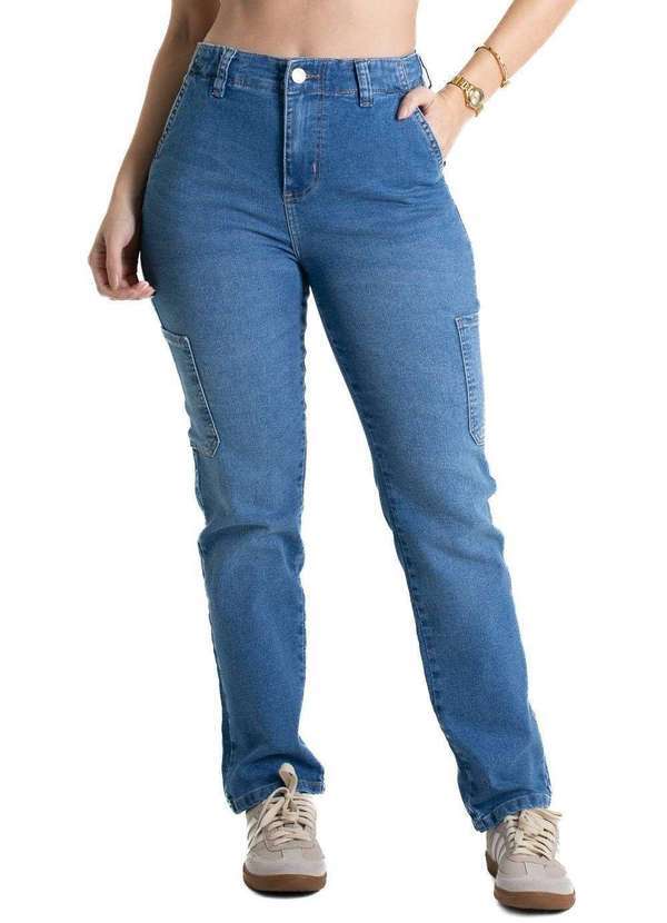 Sawary - Calça Jeans Sawary Reta - 280461 Azul