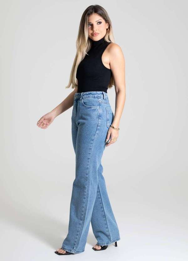 Sawary - Calça Jeans Sawary Reta - 280489 Azul 4