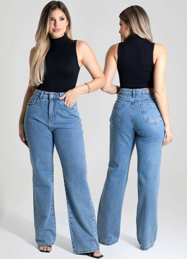 Sawary - Calça Jeans Sawary Reta - 280489 Azul 5