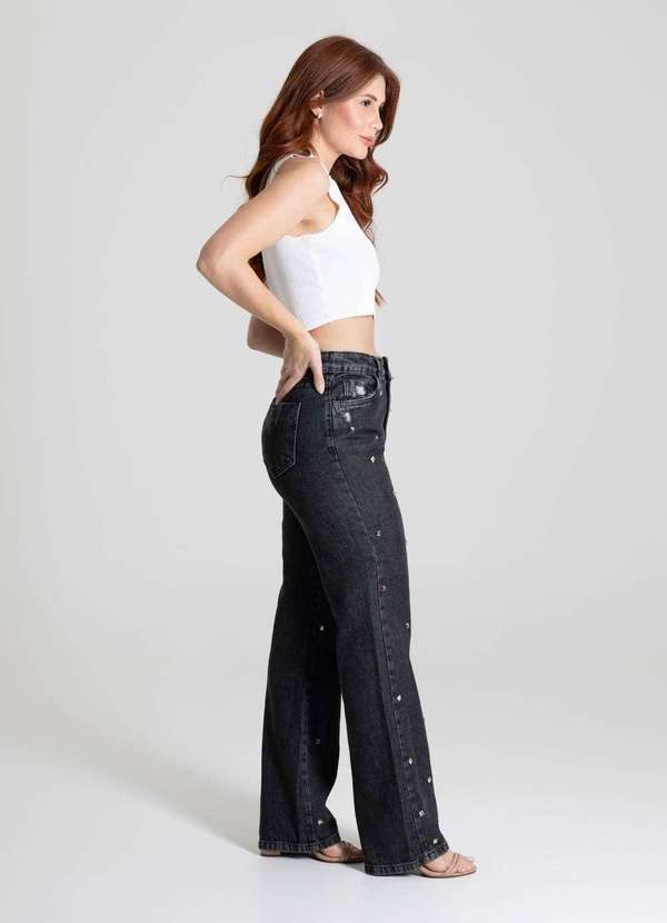 Sawary - Calça Jeans Sawary Reta - 280671 Preto 3