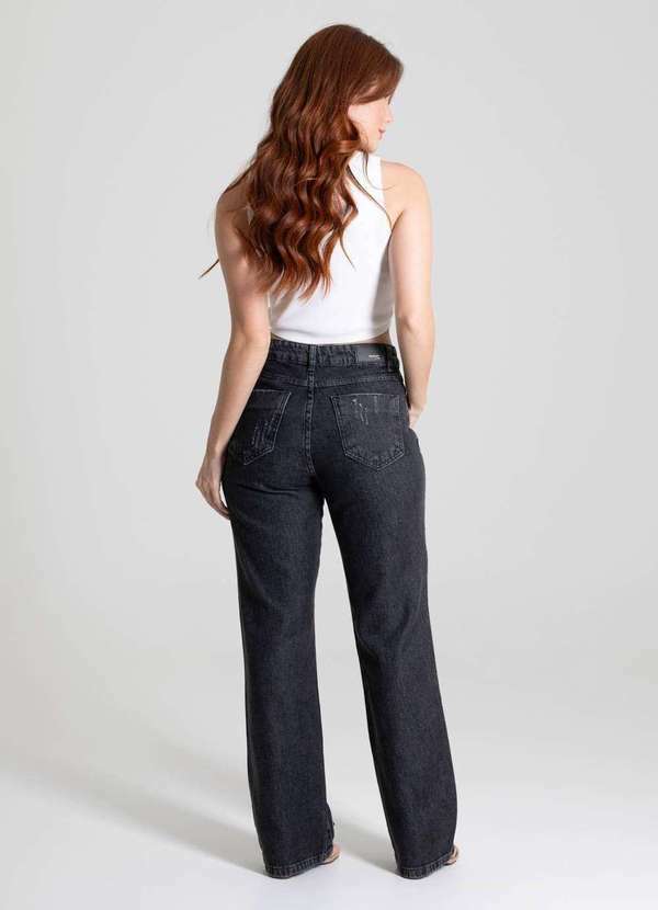 Sawary - Calça Jeans Sawary Reta - 280671 Preto 4