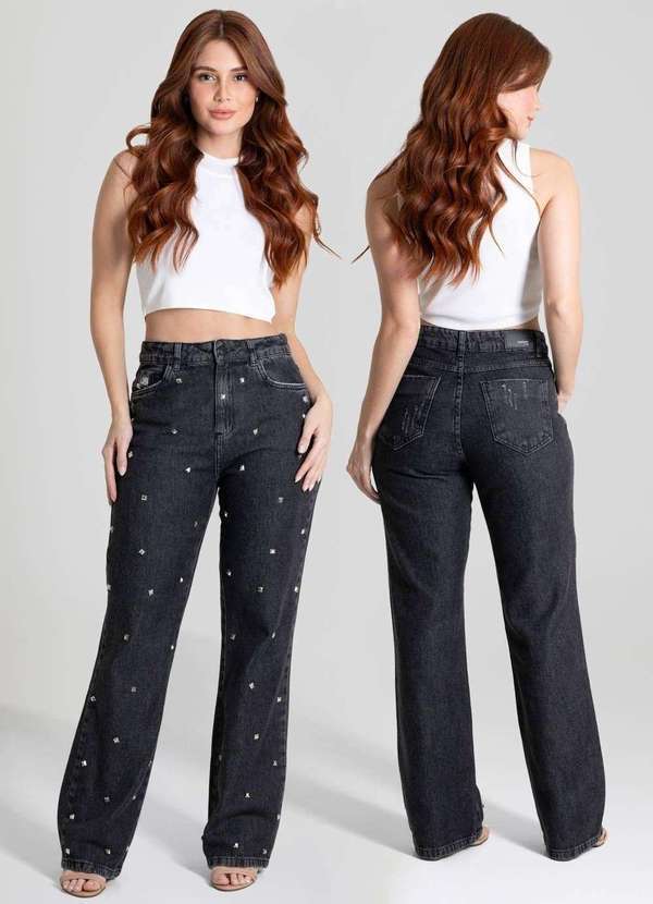 Sawary - Calça Jeans Sawary Reta - 280671 Preto 6